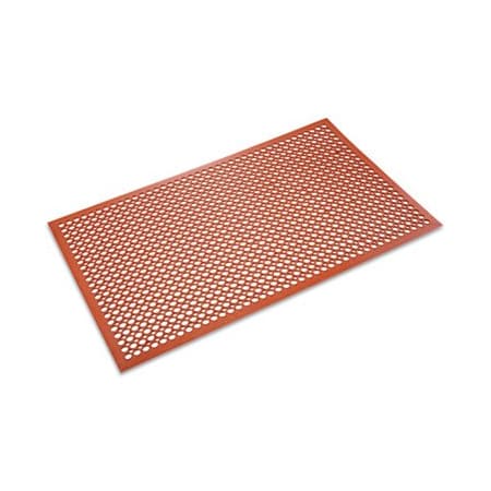 Crown Matting Technologies Crown, Safewalk-Light Heavy-Duty Anti-Fatigue Mat, Rubber, 36 X 60, Terra Cotta WSCT35TC